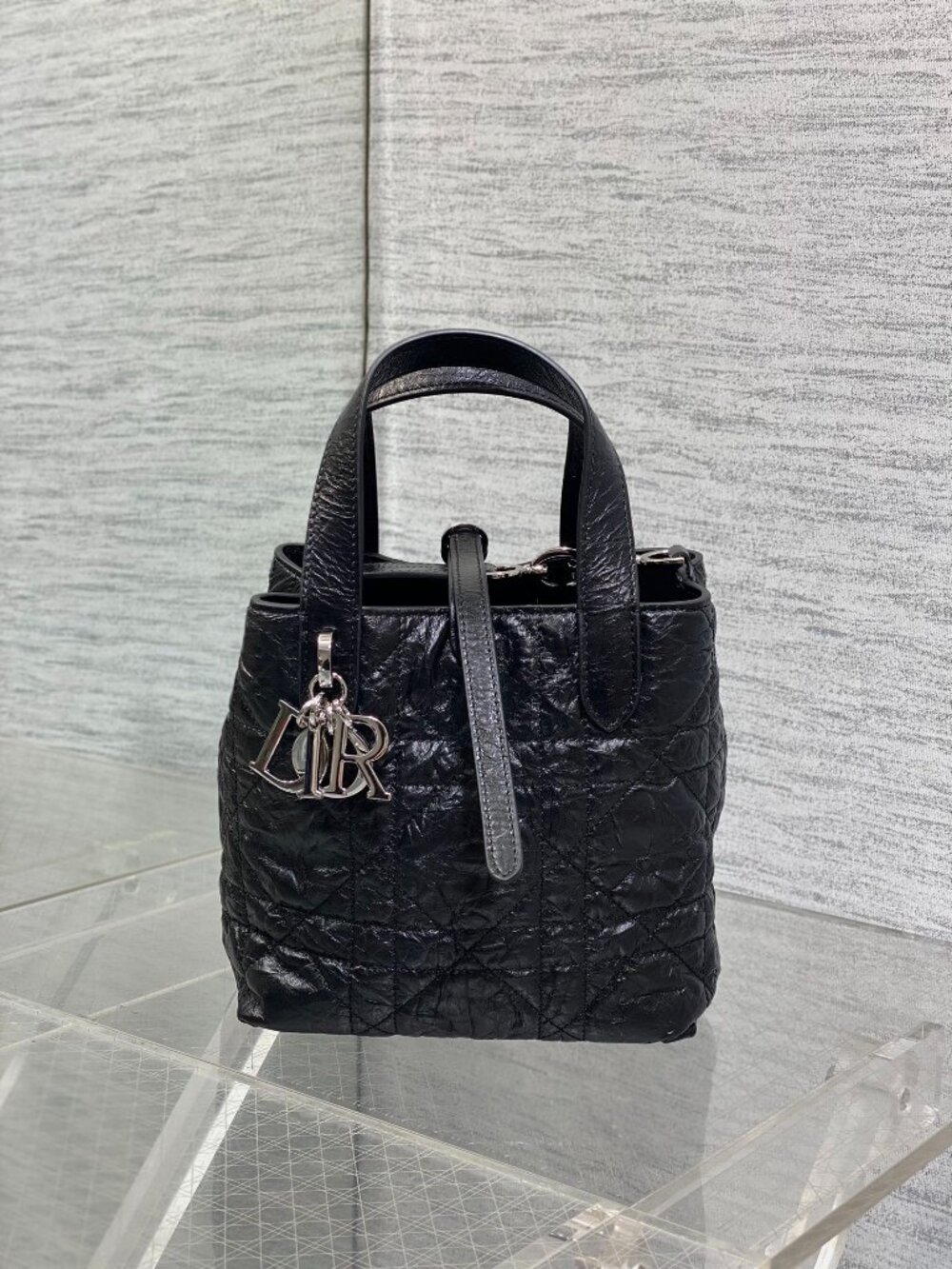 Christian Dior Mini Macrocannage Bucket Tote